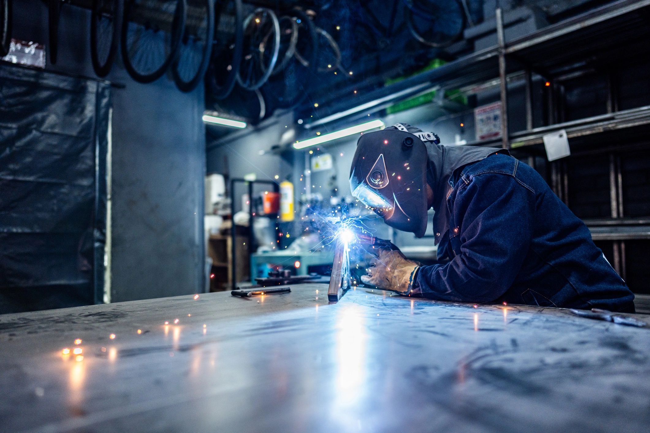 Skilled technician working with tools